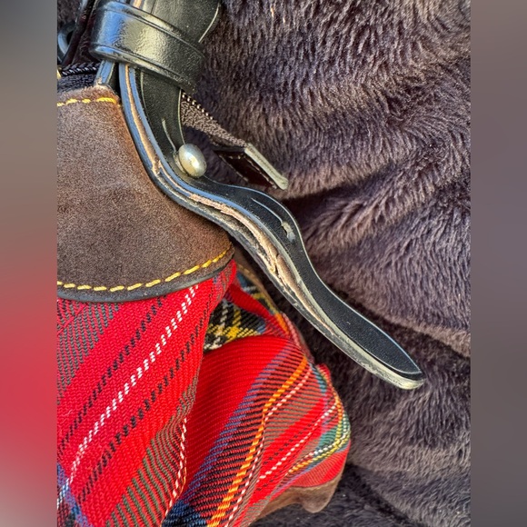 EUC  Retail $350 Dooney & Bourke Red Tartan Shoulder Bag - Picture 12 of 13